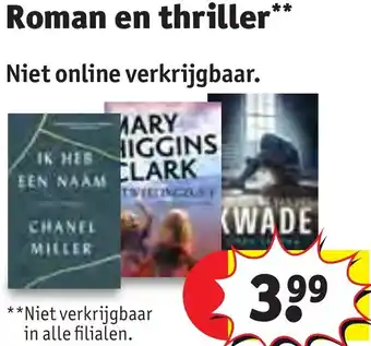 Kruidvat Roman en thriller aanbieding