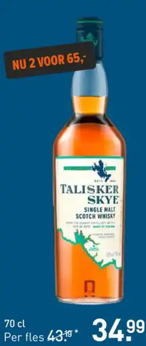 Gall & Gall TALISKER SKYE SINGLE MALT SCOTCH WHISKY 70 cl aanbieding