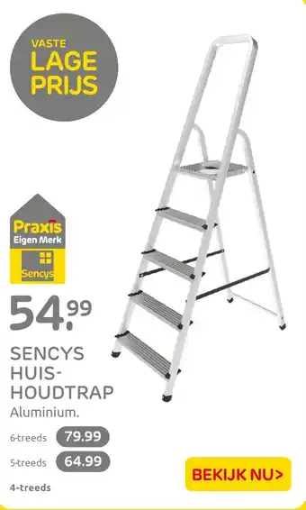 Praxis SENCYS HUISHOUDTRAP 4-treeds aanbieding