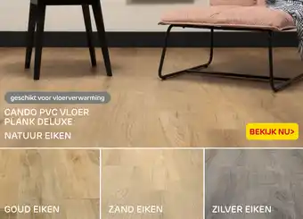 Praxis CANDO PVC VLOER PLANK DELUXE NATUUR EIKEN aanbieding