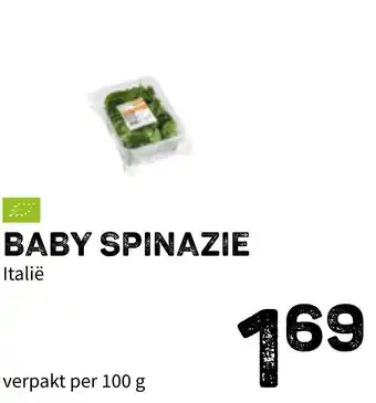 Ekoplaza Baby spinazie 100g aanbieding