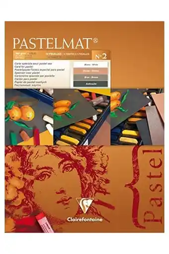 Amazon Clairefontaine - Ref 96005C - Pastelmat Pastel Card Pad No.2 (12 vellen) - 360 g/m² kaart - 18 x 24 cm - diverse kleuren - sp aanbieding