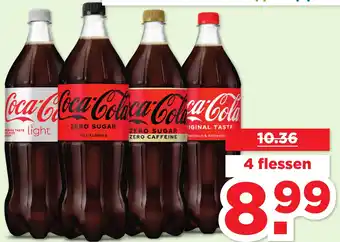 PLUS Coca-cola 4 flessen aanbieding