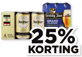 PLUS Warsteiner bud of hertog aanbieding