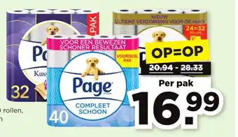 PLUS Page toiletpapier per pak aanbieding