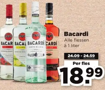 PLUS Bacardi per fles aanbieding