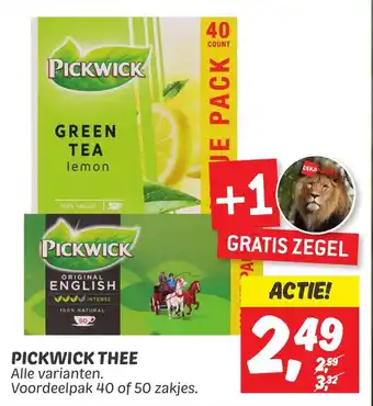 Dekamarkt Pickwick thee aanbieding