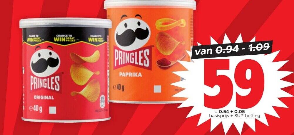 Pringles bus 40 gram aanbieding bij Dirk