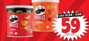 Dirk Pringles bus 40 gram aanbieding