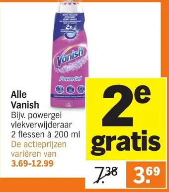 Albert Heijn Alle Vanish aanbieding