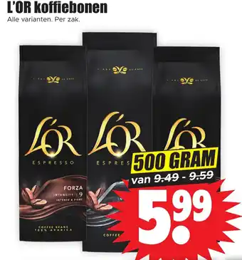 Dirk L'or koffiebonen 500 gram aanbieding