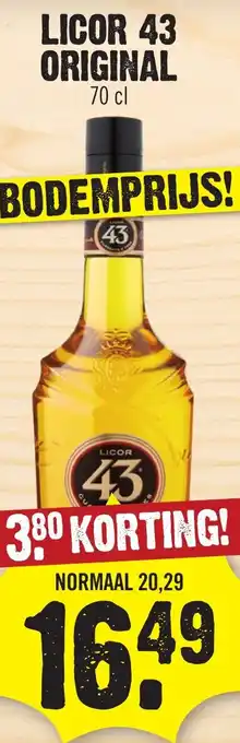 Dirk Licor 43 original 70 cl aanbieding