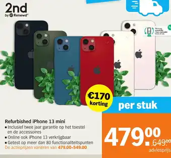 Albert Heijn Refurbished iPhone 13 mini aanbieding