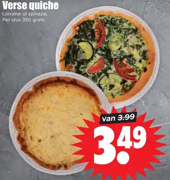 Dirk Verse quiche 350 gram aanbieding