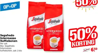 Coop Segafredo Intermezzo Koffiebonen 1kg aanbieding