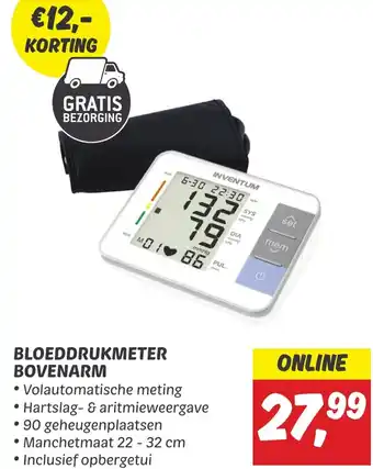 Dekamarkt Bloeddrukmeter bovenarm aanbieding