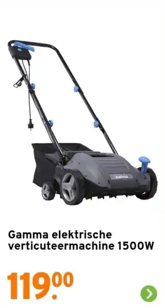 GAMMA Elektrische verticuteermachine 1500W aanbieding