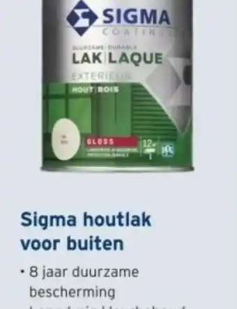 GAMMA Sigma houtlak voor buiten aanbieding