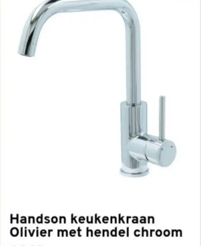 Handson keukenkraan Olivier met hendel chroom aanbieding bij GAMMA