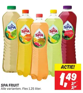 Dekamarkt SPA FRUIT  1.25 liter aanbieding