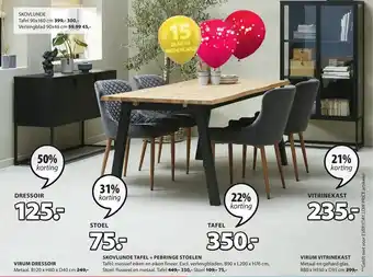 Jysk Skovlunde Tafel + Pebringe Stoelen aanbieding