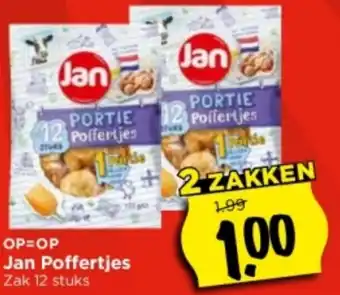 Vomar Voordeelmarkt Jan Poffertjes Zak 12 stuks aanbieding