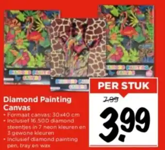 Vomar Voordeelmarkt Diamond Painting Canvas aanbieding