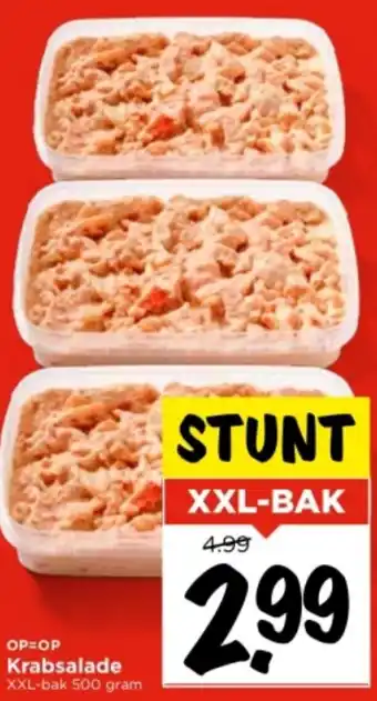 Vomar Voordeelmarkt Krabsalade XXL-bak 500 gram aanbieding