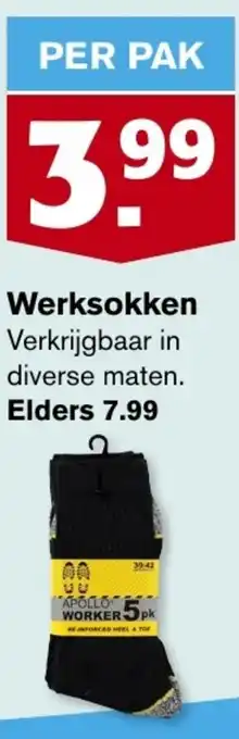 Hoogvliet Werksokken aanbieding