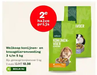 Welkoop Konijnen- en knaagdierenvoeding 3 t/m 5 kg aanbieding