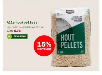 Welkoop Alle houtpellets 12.5 kg aanbieding