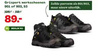 Welkoop Grisport werkschoenen 901 of 903, S3 aanbieding