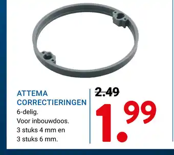 Kluswijs ATTEMA CORRECTIERINGEN 6-delig aanbieding