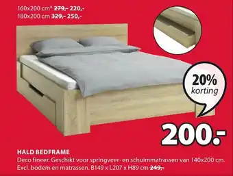 Jysk Hald  bedframe aanbieding