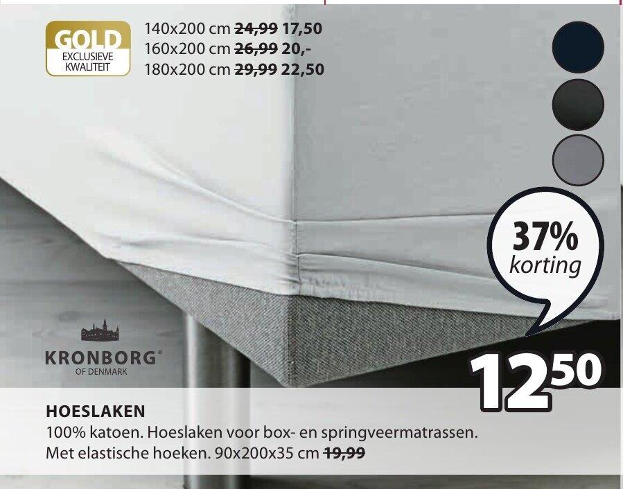 Hoeslaken aanbieding bij Jysk