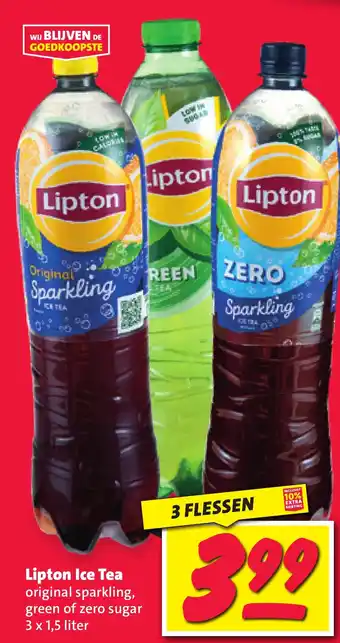 Nettorama Lipton ice tea 3 x 1,5 liter aanbieding