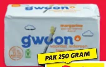 Nettorama g'woon margarine 250 gram aanbieding