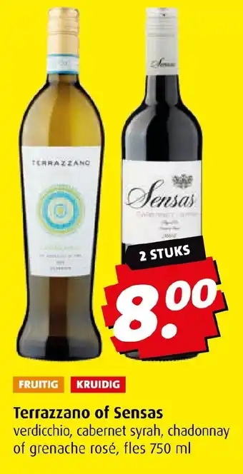 Boni Terrazzano of Sensas  750 ml aanbieding