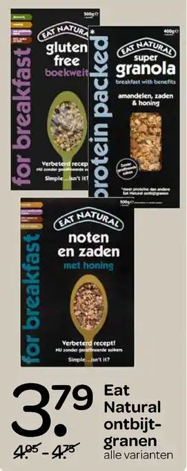 Spar Eat Natural ontbijt -granen aanbieding