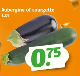 Poiesz Aubergine of courgette aanbieding