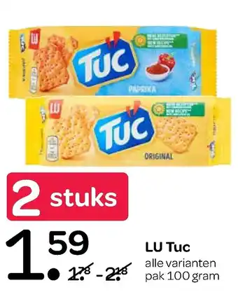 Spar LU tuc 100g aanbieding