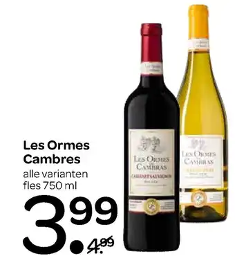 Spar Les ormes cambres 750ml aanbieding