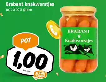 Poiesz Brabant knakworstjes 270 gram aanbieding