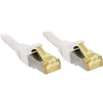 Conrad LINDY 47320 RJ45 Netwerkkabel, patchkabel CAT 6a (losse kabel CAT 7) S/FTP 0.30 m Wit Snagless 1 stuk(s) aanbieding