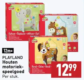 ALDI PLAYLAND Houten motoriek speelgoed aanbieding