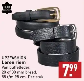 ALDI UP2FASHION Leren riem aanbieding