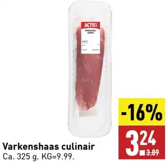 ALDI Varkenshaas culinair Ca. 325 g. aanbieding