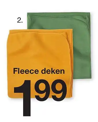 Zeeman Fleece deken aanbieding