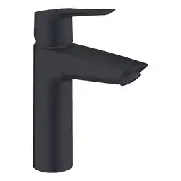 Sanitairwinkel.nl GROHE Start m size wastafelmengkraan met klikwaste mat zwart SHOWROOOMMODEL aanbieding