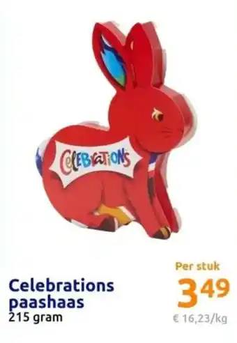 Action Celebrations paashaas 215 gram aanbieding